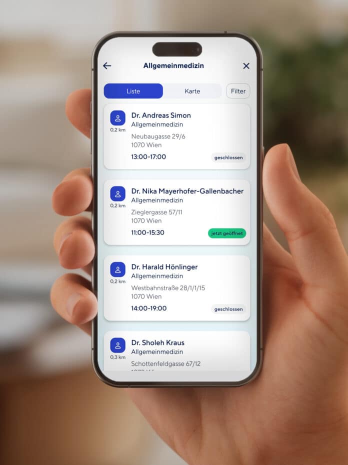 MeineÖGK-App Ärzt*innen für Gesundheits-Check